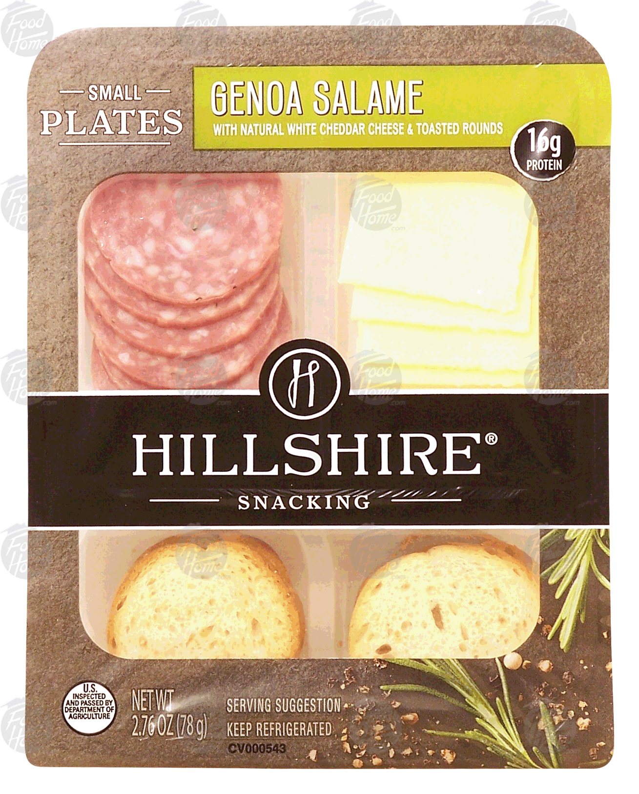 Hillshire  genoa salame, white cheddar & toasted rounds Full-Size Picture